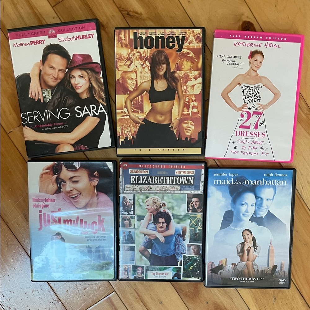 DVD rom com Movie Collection Set of 6
